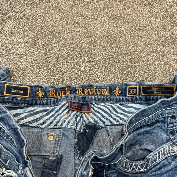 Donna midrise bootcut rock revival jeans vintage - Picture 8 of 10